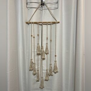 Cream Macrame Wall Hanging Decor